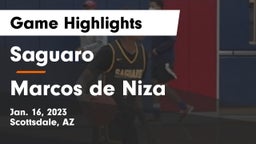 Saguaro  vs Marcos de Niza  Game Highlights - Jan. 16, 2023