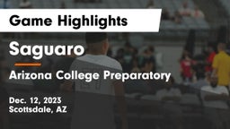 Saguaro  vs Arizona College Preparatory  Game Highlights - Dec. 12, 2023