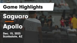 Saguaro  vs Apollo  Game Highlights - Dec. 15, 2023
