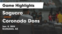 Saguaro  vs Coronado Dons Game Highlights - Jan. 8, 2024