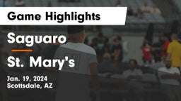 Saguaro  vs St. Mary's  Game Highlights - Jan. 19, 2024