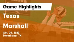 Texas  vs Marshall  Game Highlights - Oct. 20, 2020