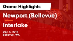 Newport  (Bellevue) vs Interlake  Game Highlights - Dec. 5, 2019