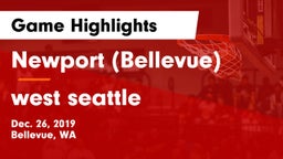 Newport  (Bellevue) vs west seattle  Game Highlights - Dec. 26, 2019