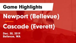 Newport  (Bellevue) vs Cascade  (Everett) Game Highlights - Dec. 30, 2019