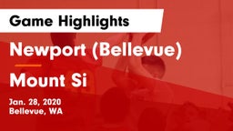 Newport  (Bellevue) vs Mount Si  Game Highlights - Jan. 28, 2020