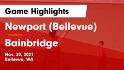 Newport  (Bellevue) vs Bainbridge  Game Highlights - Nov. 30, 2021