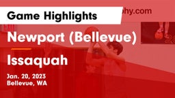 Newport  (Bellevue) vs Issaquah  Game Highlights - Jan. 20, 2023