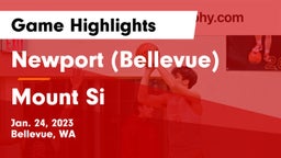 Newport  (Bellevue) vs Mount Si  Game Highlights - Jan. 24, 2023