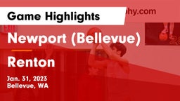 Newport  (Bellevue) vs Renton   Game Highlights - Jan. 31, 2023