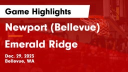 Newport  (Bellevue) vs Emerald Ridge  Game Highlights - Dec. 29, 2023
