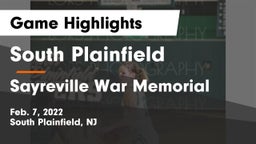 South Plainfield  vs Sayreville War Memorial  Game Highlights - Feb. 7, 2022