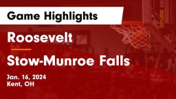 Roosevelt  vs Stow-Munroe Falls  Game Highlights - Jan. 16, 2024