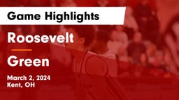 Roosevelt  vs Green  Game Highlights - March 2, 2024