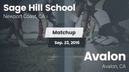 Matchup: Sage Hill School vs. Avalon  2016