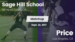 Matchup: Sage Hill School vs. Price  2017
