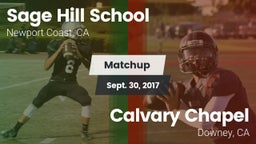 Matchup: Sage Hill School vs. Calvary Chapel  2017