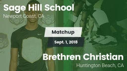 Matchup: Sage Hill School vs. Brethren Christian  2018