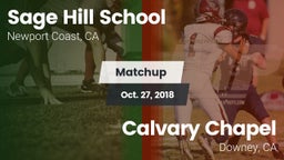 Matchup: Sage Hill School vs. Calvary Chapel  2018