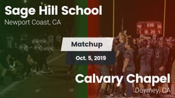 Matchup: Sage Hill School vs. Calvary Chapel  2019