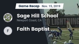 Recap: Sage Hill School vs. Faith Baptist 2019
