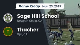 Recap: Sage Hill School vs. Thacher  2019