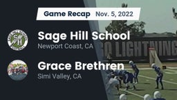Recap: Sage Hill School vs. Grace Brethren  2022