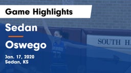 Sedan  vs Oswego  Game Highlights - Jan. 17, 2020