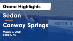 Sedan  vs Conway Springs  Game Highlights - March 9, 2020
