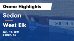 Sedan  vs West Elk  Game Highlights - Jan. 12, 2021