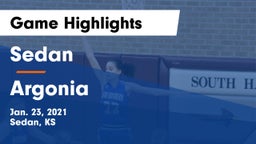 Sedan  vs Argonia Game Highlights - Jan. 23, 2021