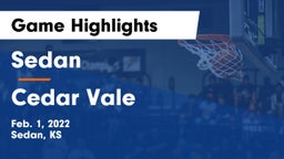 Sedan  vs Cedar Vale Game Highlights - Feb. 1, 2022
