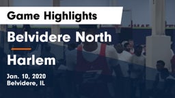 Belvidere North  vs Harlem  Game Highlights - Jan. 10, 2020
