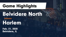 Belvidere North  vs Harlem  Game Highlights - Feb. 21, 2020