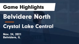 Belvidere North  vs Crystal Lake Central  Game Highlights - Nov. 24, 2021