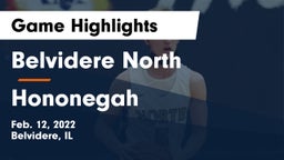 Belvidere North  vs Hononegah  Game Highlights - Feb. 12, 2022