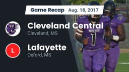 Recap: Cleveland Central  vs. Lafayette  2017