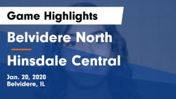 Belvidere North  vs Hinsdale Central  Game Highlights - Jan. 20, 2020