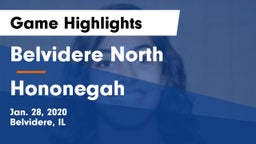 Belvidere North  vs Hononegah  Game Highlights - Jan. 28, 2020