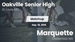 Matchup: Oakville Senior High vs. Marquette  2016
