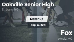 Matchup: Oakville Senior High vs. Fox  2016