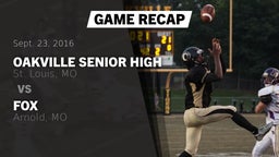 Recap: Oakville Senior High vs. Fox  2016