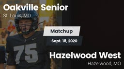 Matchup: Oakville Senior vs. Hazelwood West  2020
