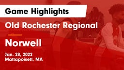 Old Rochester Regional  vs Norwell  Game Highlights - Jan. 28, 2022