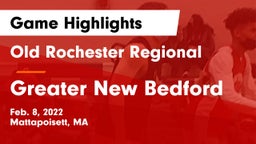 Old Rochester Regional  vs Greater New Bedford  Game Highlights - Feb. 8, 2022