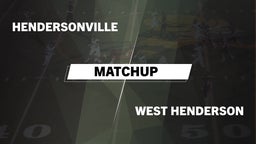Matchup: Hendersonville High vs. West Henderson  2016