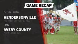 Recap: Hendersonville  vs. Avery County  2016