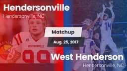 Matchup: Hendersonville High vs. West Henderson  2017