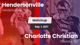 Matchup: Hendersonville High vs. Charlotte Christian  2017