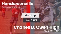 Matchup: Hendersonville High vs. Charles D. Owen High 2017